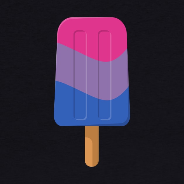 Bisexual Pride Flag Colored Ice Pop by LiveLoudGraphics